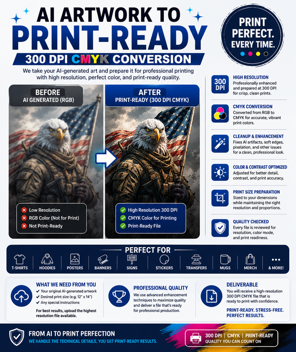 AI Artwork to Print-Ready